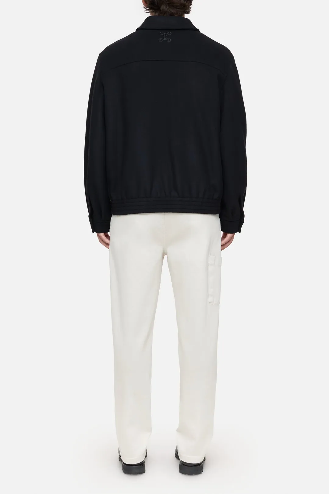 CLOSED Blouson Wool Mix Jacket in Navy