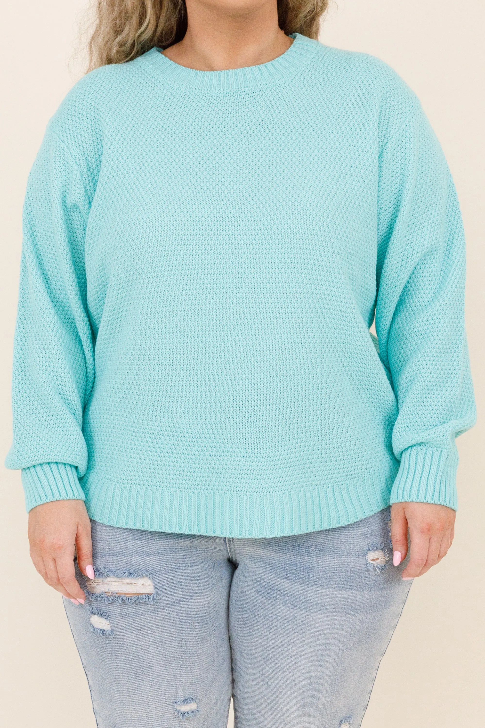 Fall For Me Sweater, Mint