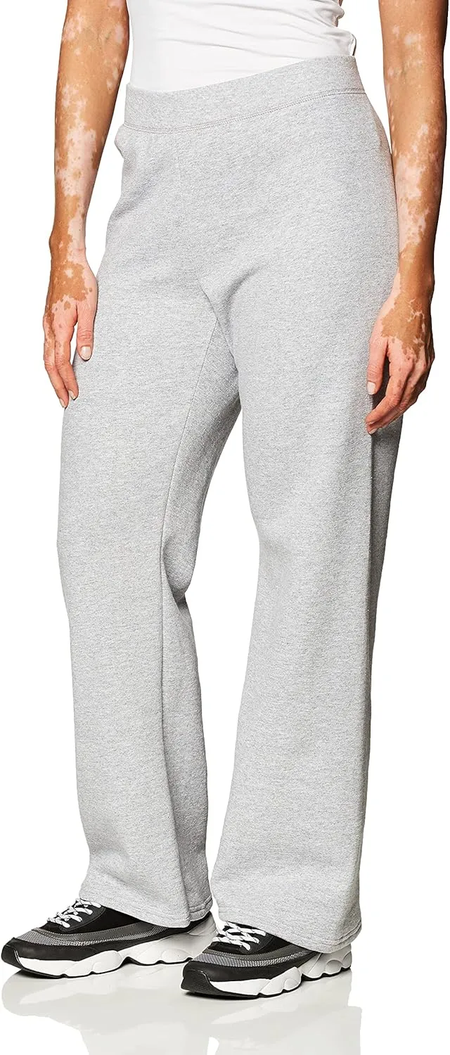 Hanes Womens EcoSmart Fleece Petite Sweatpants, Open Bottom Sweatpants, Petite, 28.5''