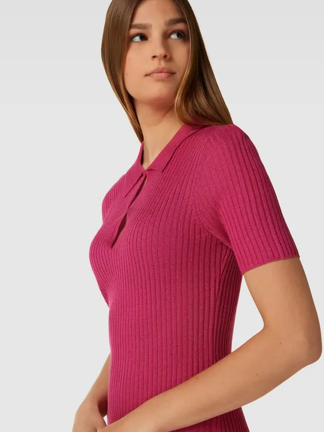 Jake*s Collection knitted shawl dress, fuchsia