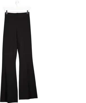 Karen Millen Black Flared Knitted Trousers UK XS