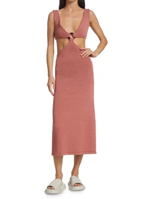 Knitted Dress - Cult Gaia Bank Cutout Maxi, jaipur