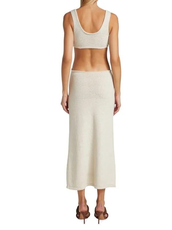 Knitted Dress - Cult Gaia Bank Cutout Maxi, jaipur