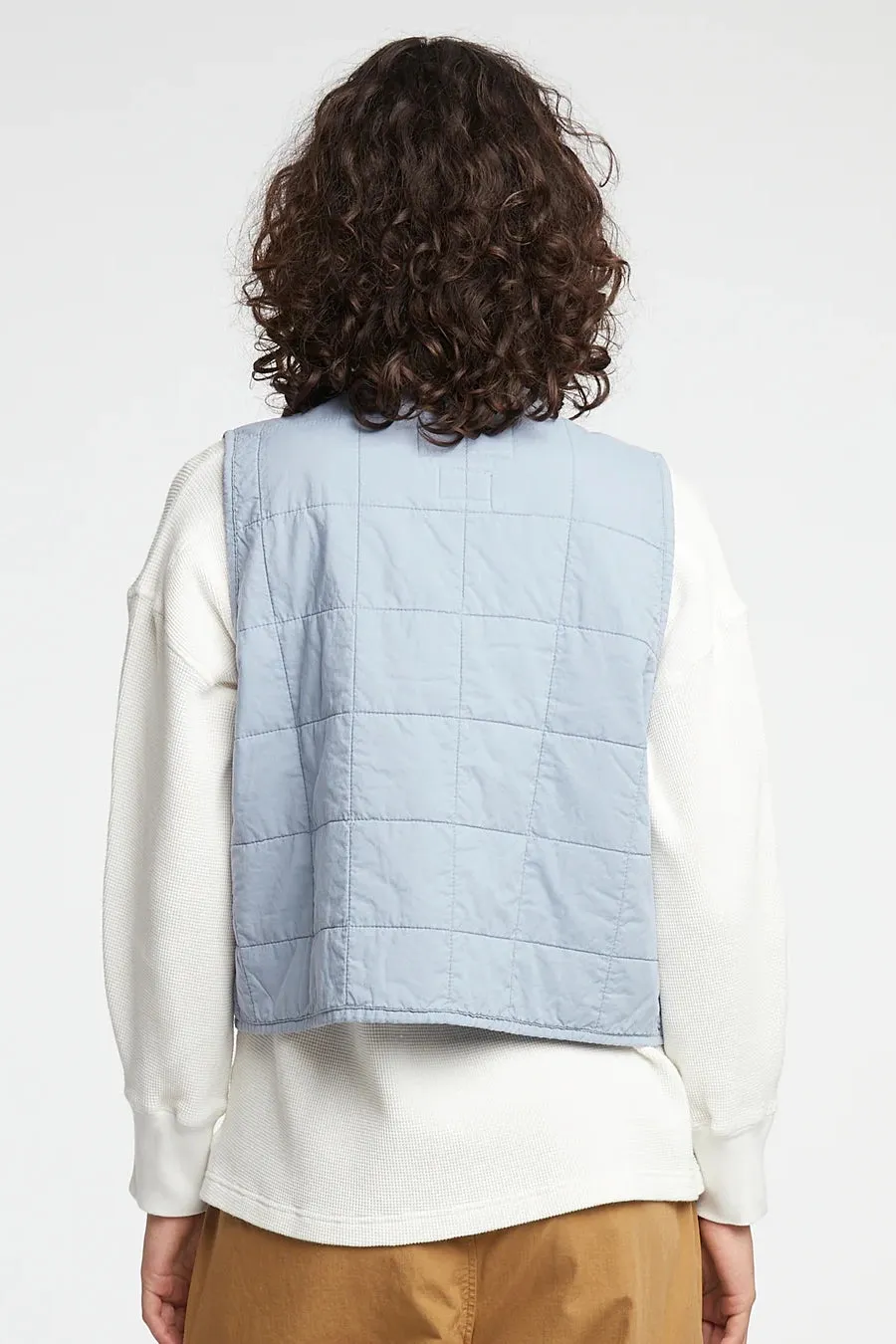Life Vest - Cotton Quilt Blue Fog