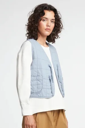 Life Vest - Cotton Quilt Blue Fog