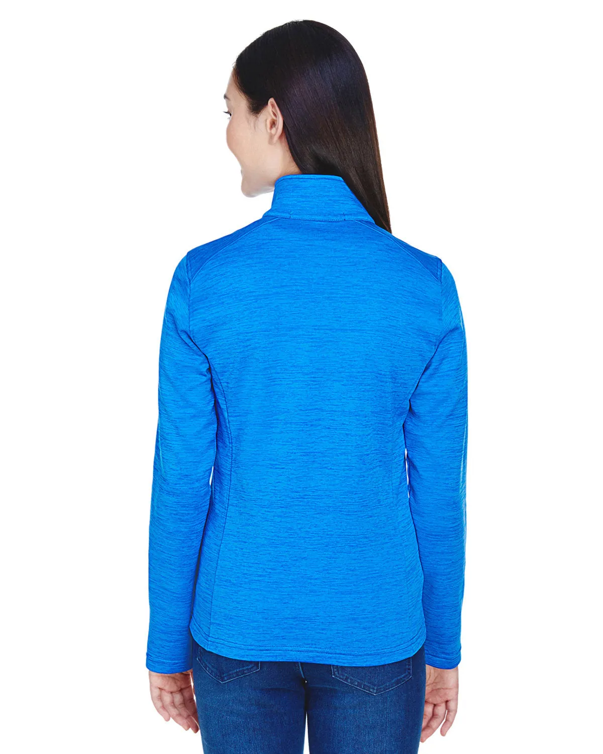 OUTLET-Devon & Jones Ladies Newbury Mélange Fleece Quarter-Zip