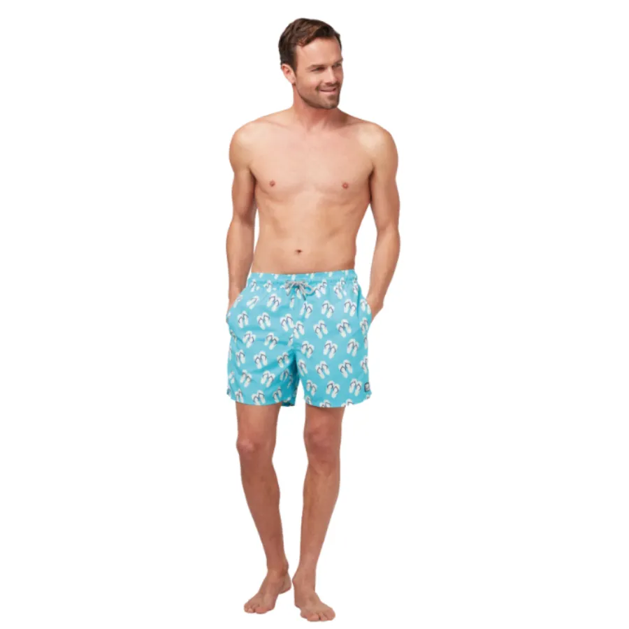 Tom & Teddy Flip Flop Mens Swim Shorts FFSCB - Scuba Blue