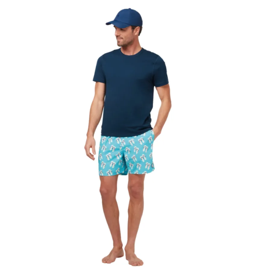 Tom & Teddy Flip Flop Mens Swim Shorts FFSCB - Scuba Blue