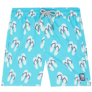 Tom & Teddy Flip Flop Mens Swim Shorts FFSCB - Scuba Blue